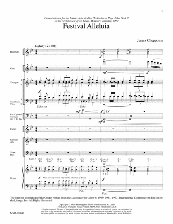 Festival Alleluia (Full Score)