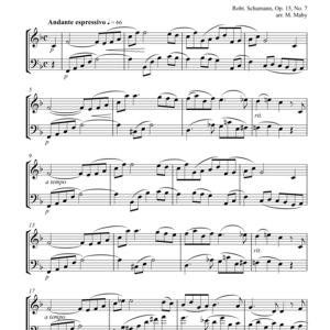 Traumerai for violin & cello duet