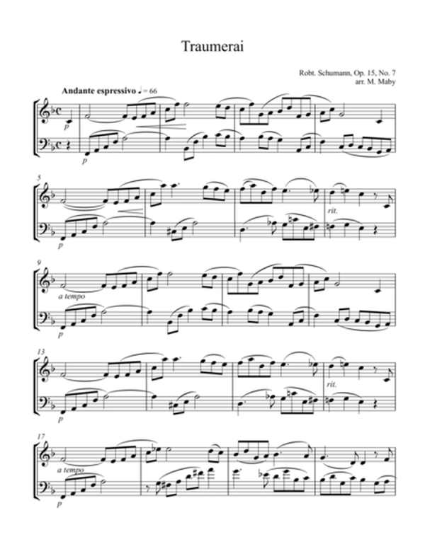 Traumerai for violin & cello duet