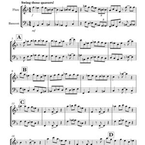 Blues Duet for Flute and Bassoon
