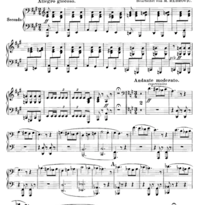 Bizet Carmen Medley, for piano duet(1 piano, 4 hands), PB811