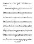 Dvorak Symphony No. 9, New World, Movement IV - Trombone in Bass Clef 2 (Transposed Part), Op.95