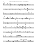 Dvorak Symphony No. 9, New World, Movement IV - Trombone in Bass Clef 2 (Transposed Part), Op.95