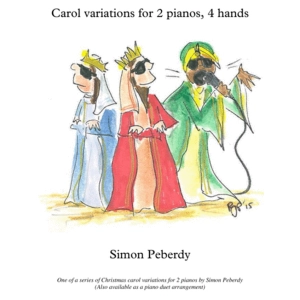 Three Kings Blues, for 2 pianos, 4 hands (variation on the Christmas carol "We three kings..")