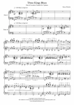 Three Kings Blues, for 2 pianos, 4 hands (variation on the Christmas carol "We three kings..")