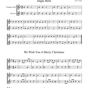 8 Christmas Duets For Trumpet and Alto Saxophone