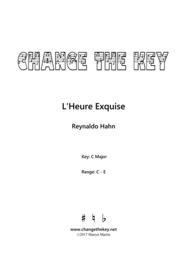 L'heure exquise - C Major