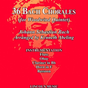 Bach Four-Part Chorales - 36 in Set (for Woodwind Quintet)