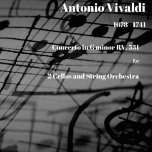 Vivaldi Concerto for 2 Cellos and String Orchestra in G minor RV. 531