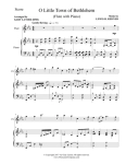 O LITTLE TOWN OF BETHLEHEM (Flute with Piano & Score/Part)