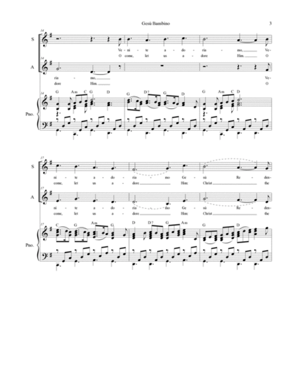 Gesu Bambino (Duet for Soprano and Alto solo)