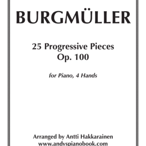 25 Progressive Pieces, Op. 100 - Piano, 4 Hands