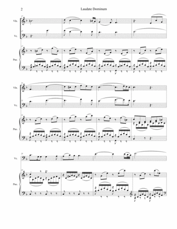 Laudate Dominum (Duet for Violin & Cello - Piano Accompaniment)