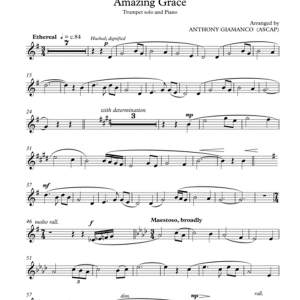 Amazing Grace (trumpet solo and piano) - TRUMPET PART