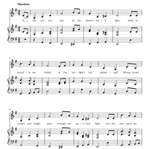 The Star-Spangled Banner (in G major)