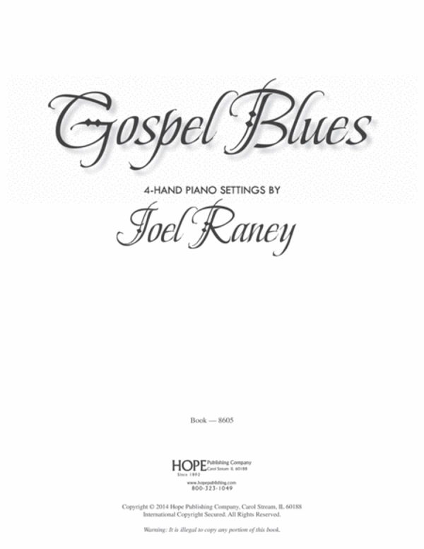 Gospel Blues for 4-Hand Piano-Digital Download
