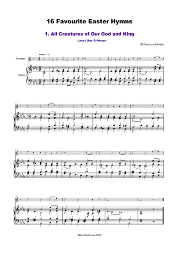 16 Favourite Easter Hymns for Solo Trumpet and Piano