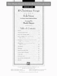 The Mark Hayes Vocal Solo Collection -- 10 Christmas Songs for Solo Voice