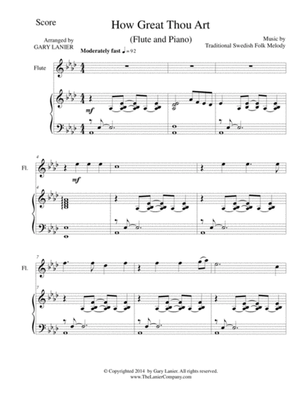 HOW GREAT THOU ART (For Flute and Piano with ScorePart)