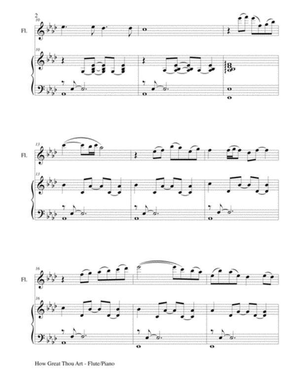 HOW GREAT THOU ART (For Flute and Piano with ScorePart)