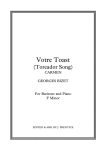 Votre toast (Toreador Song) - Carmen