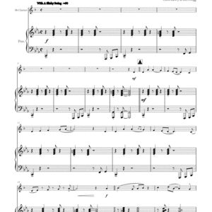 God Rest Ye Merry Gentlemen; A Funky Jazz arrangement for Bb Clarinet and Piano. Includes access to