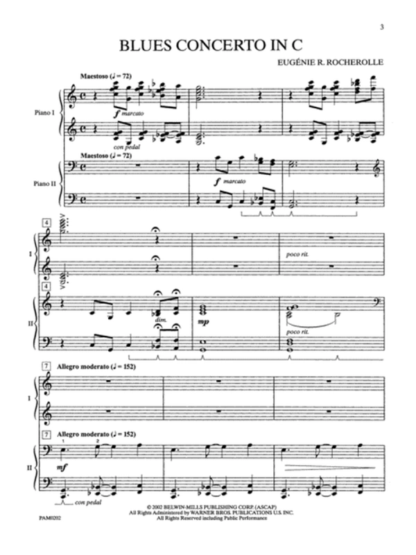 Blues Concerto - Piano Duo (2 Pianos, 4 Hands)