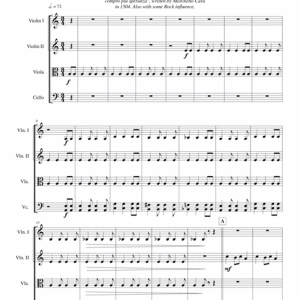 Carol of the Bells - Renaissance Rock - String Quartet - ADVANCED