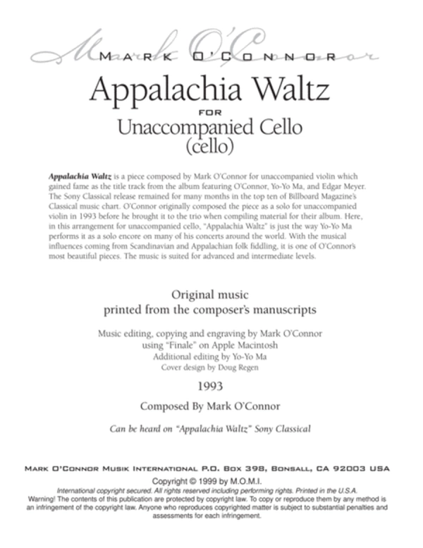 Appalachia Waltz (unaccompanied cello)