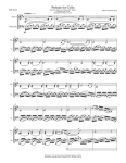 PRELUDE FROM CELLO SUITE NO. 1 by Bach String Duo Intermediate Level for violin and cello