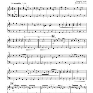January Blues Piano Solo (Jazz Piano #1) for Intermediate Jazz Instruction