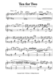 Tea for Two for Piano Solo (from Art Tatum's 1933 recording)