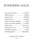 10 Wedding Solos for Cello with Piano Accompaniment