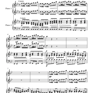 Sheep May Safely Graze (BWV 208) by JS Bach - arranged for Piano Duet