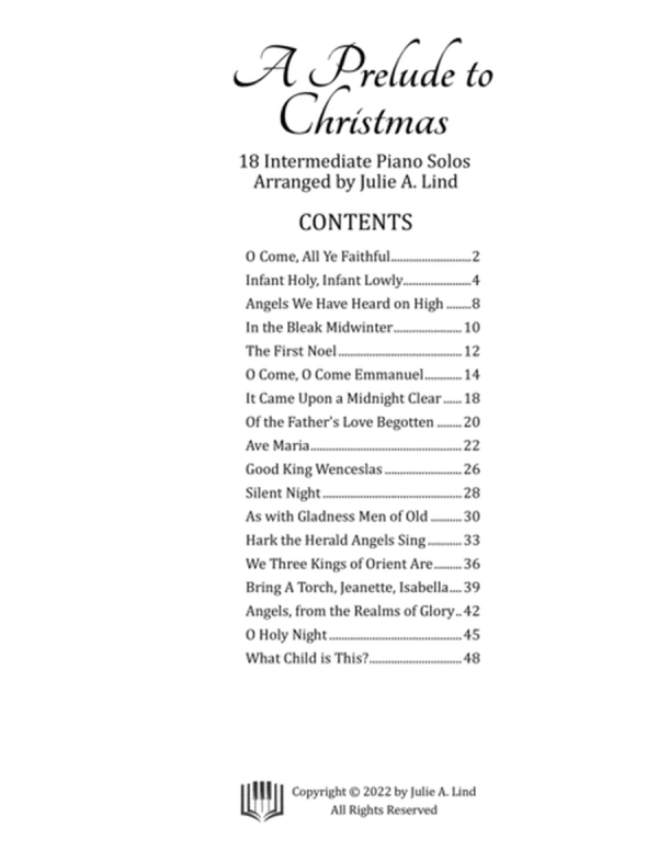 A Prelude to Christmas: 18 Intermediate Piano Solos