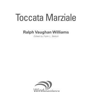 Toccata Marziale - Conductor Score (Full Score)