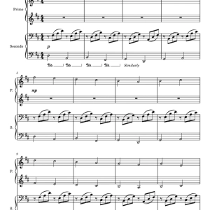 Canon in D - Piano Duet - For Four Hand -J.Pachelbel