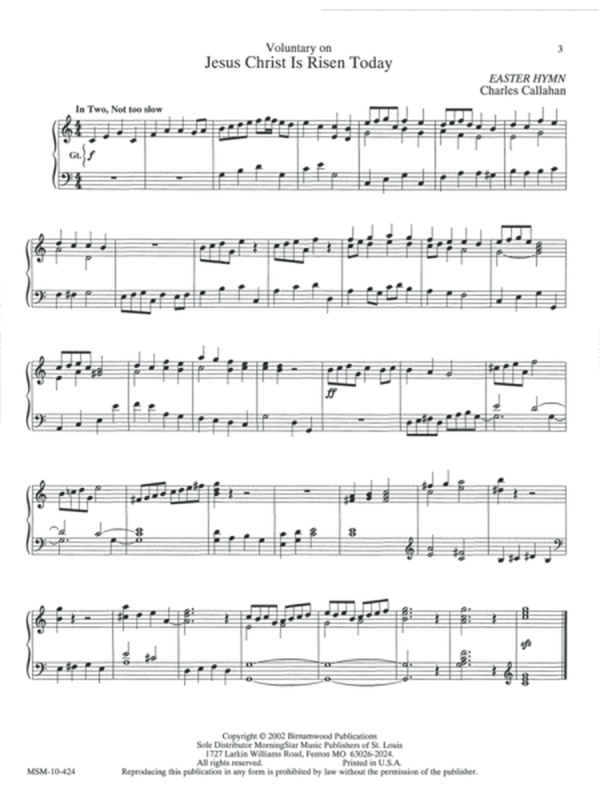 Easter Music for Manuals, Set 2