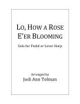 Lo, How a Rose E'er Blooming, Harp Solo