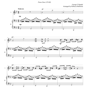 Variations on Handel's Passacaglia (Piano Duet)