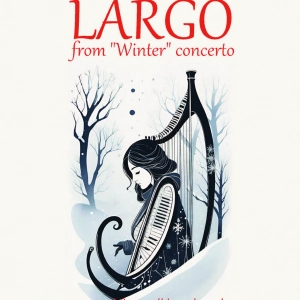 Largo from Winter concerto - for small lever harp